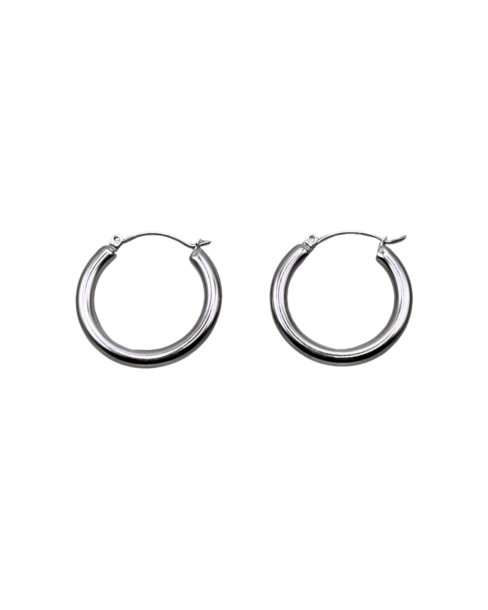 Silver Chunky Hoops (Mini)