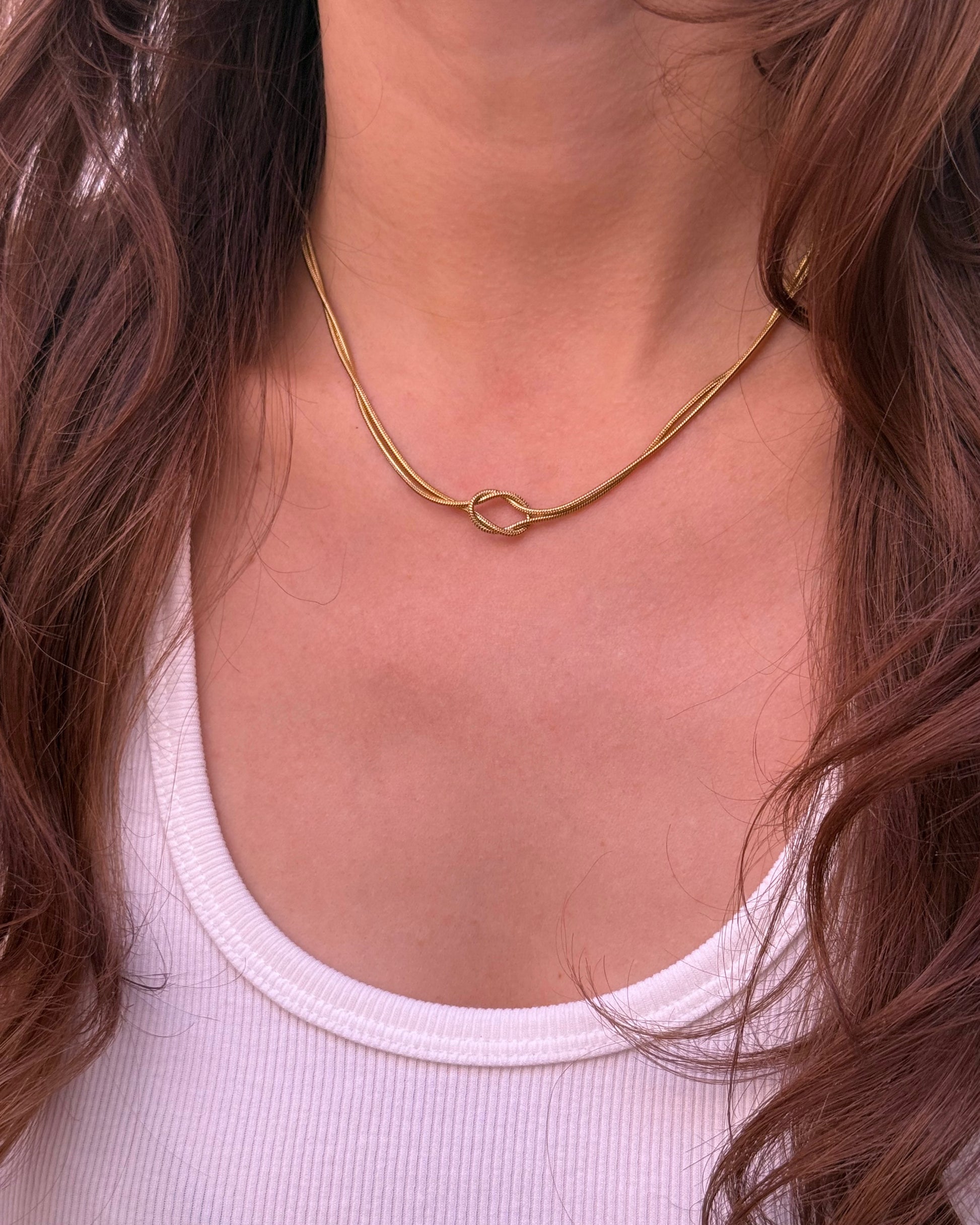 Gold Knot Necklace