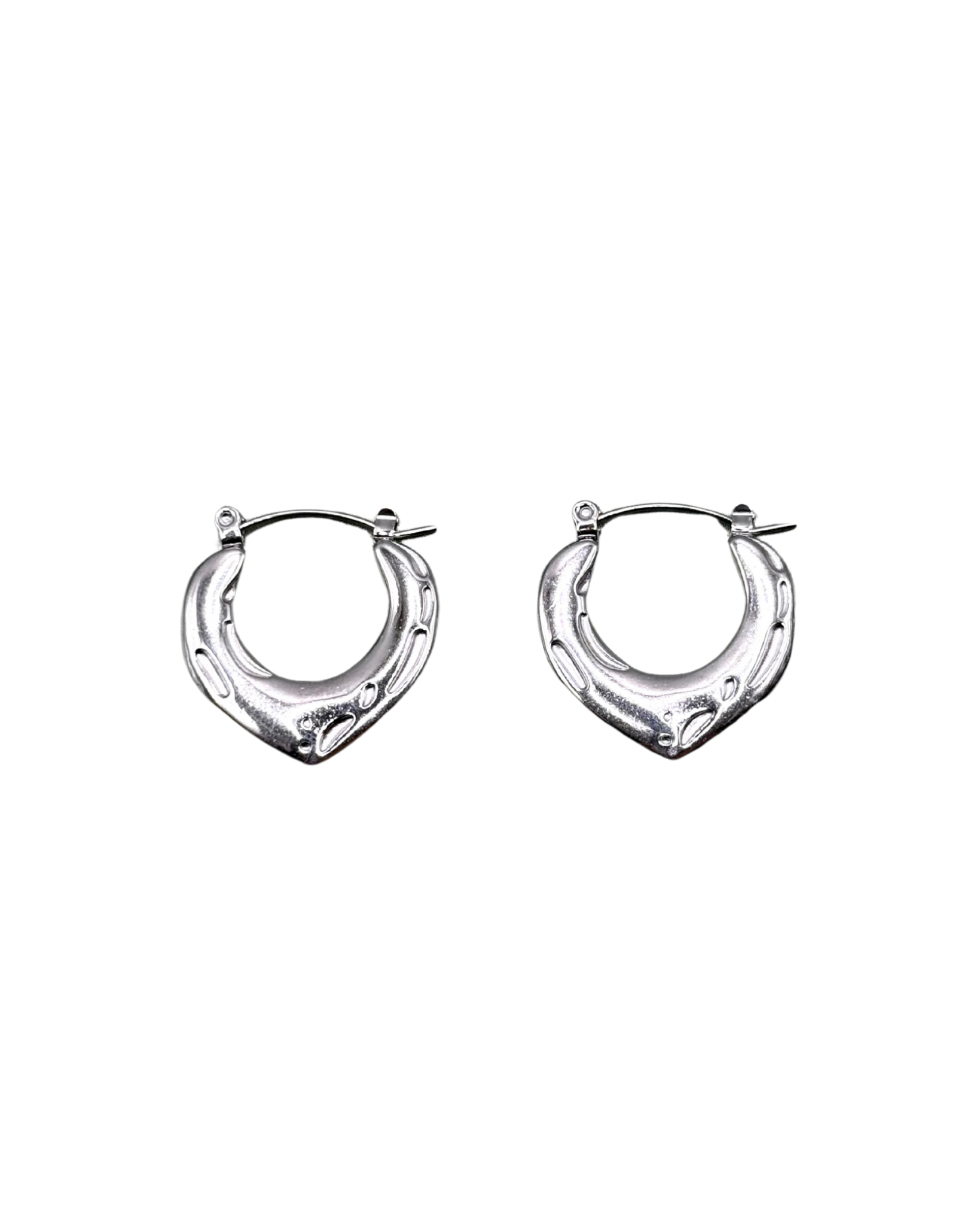 Silver Peach Earrings