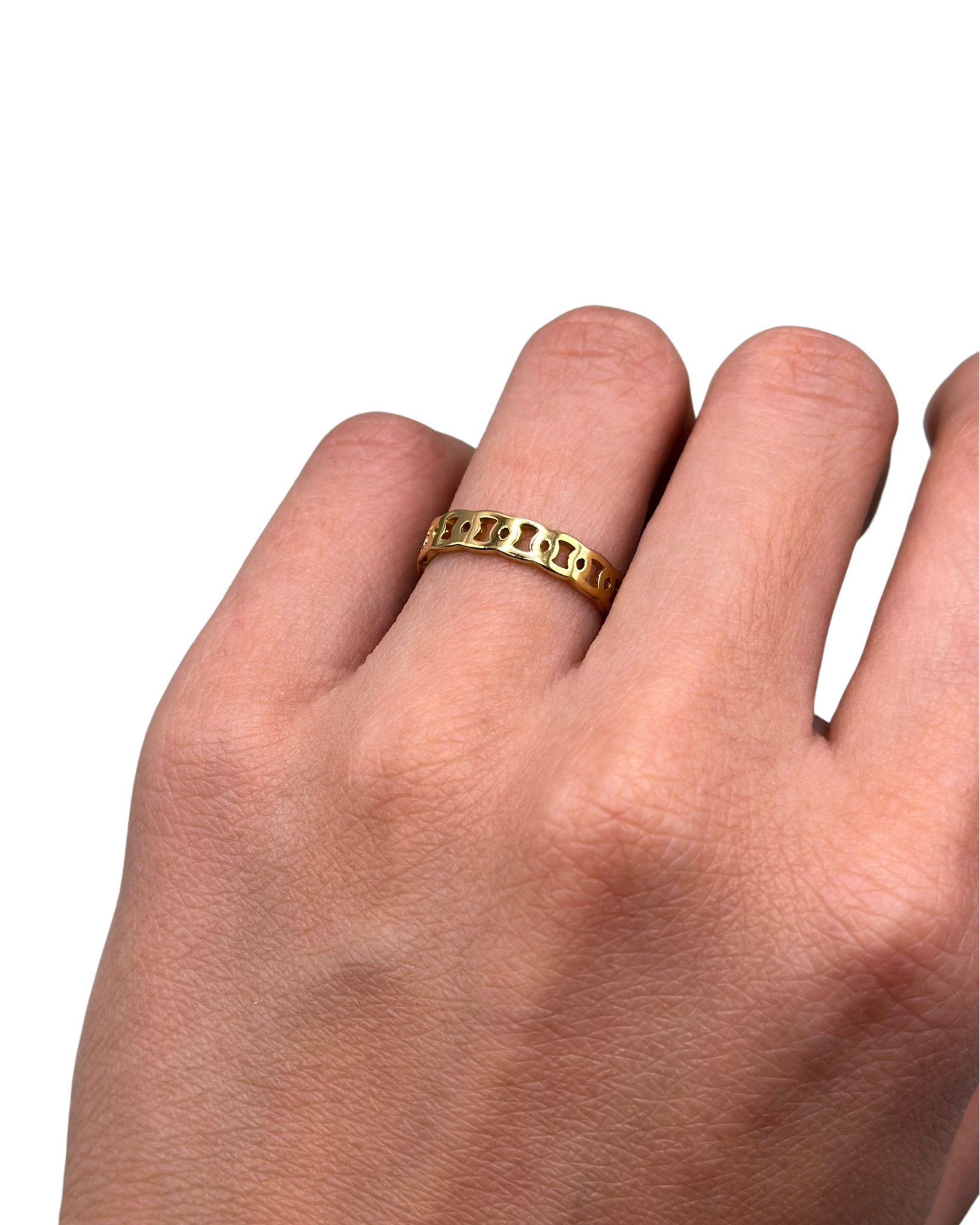 Gold Chain Ring