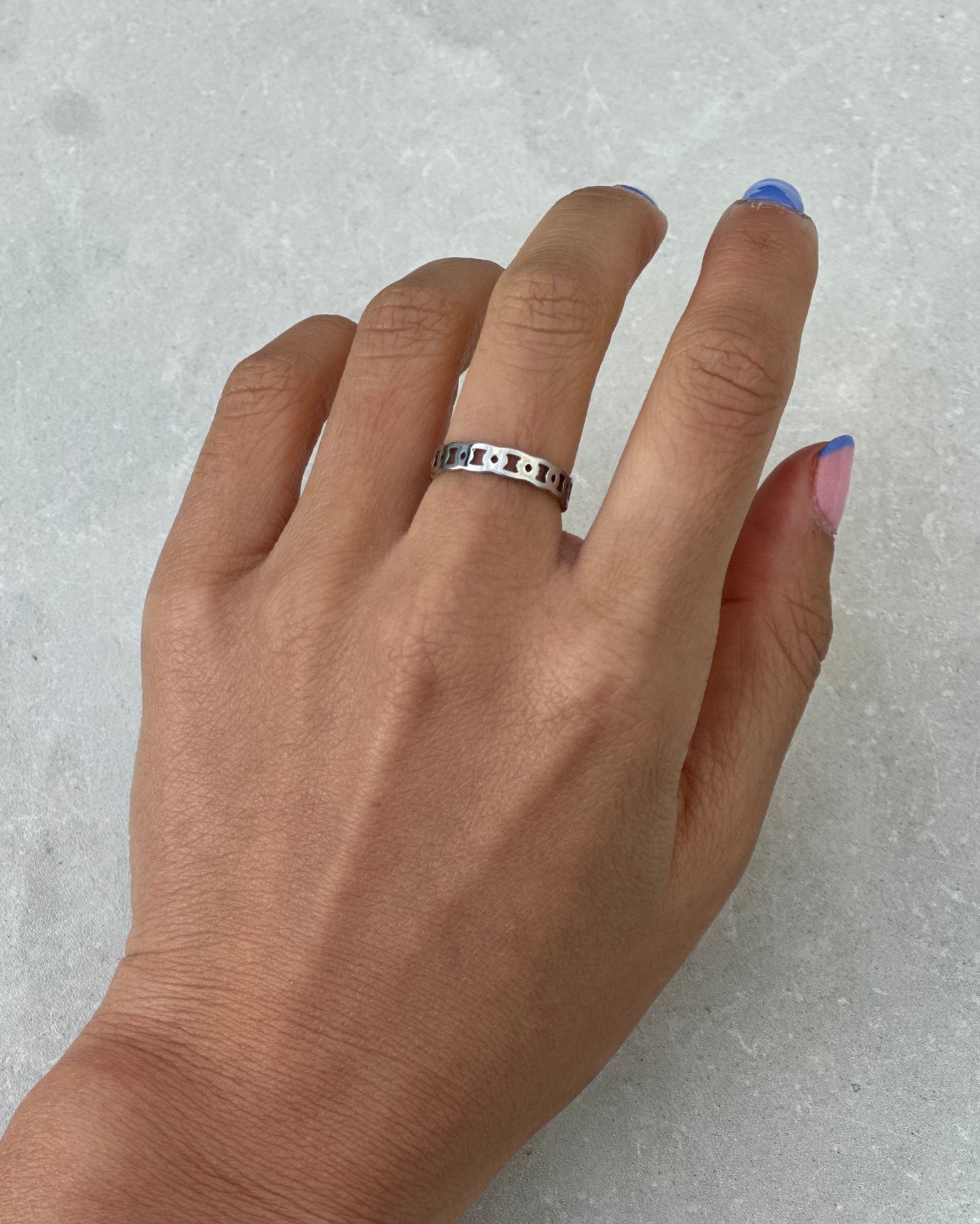 Silver Chain Ring
