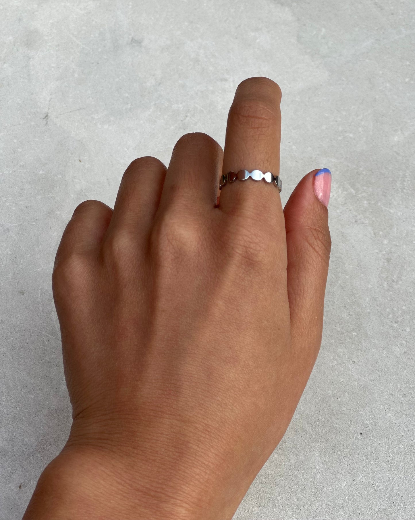 Silver Disc Ring