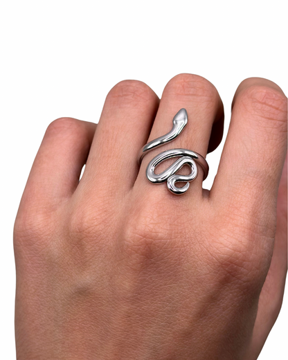 Silver Boa Ring