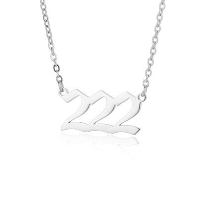 222 Angel Number Necklace (Alignment)