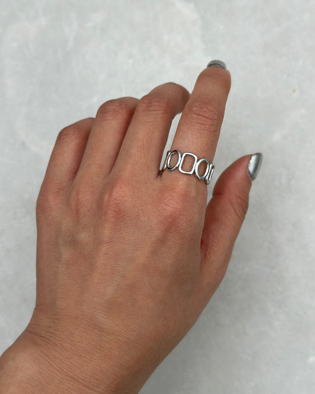 Silver Nadia Ring