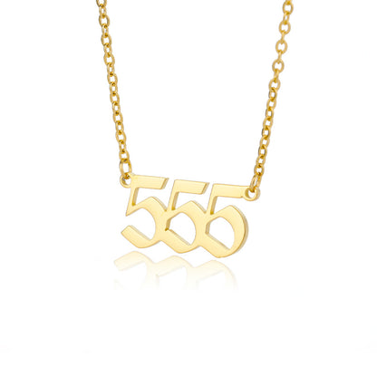 555 Angel Number Necklace (Change)