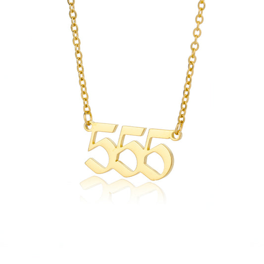 555 Angel Number Necklace (Change)