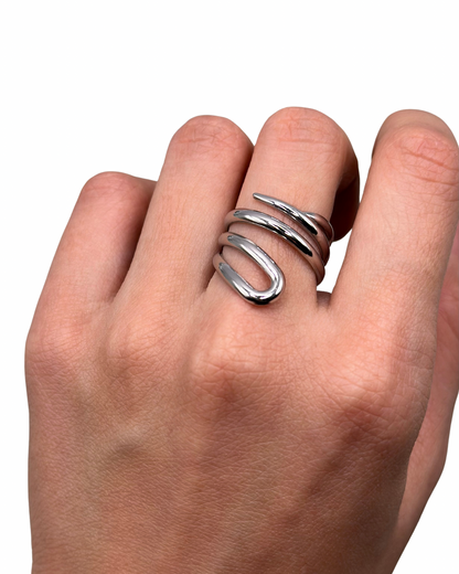 Silver Coco Ring