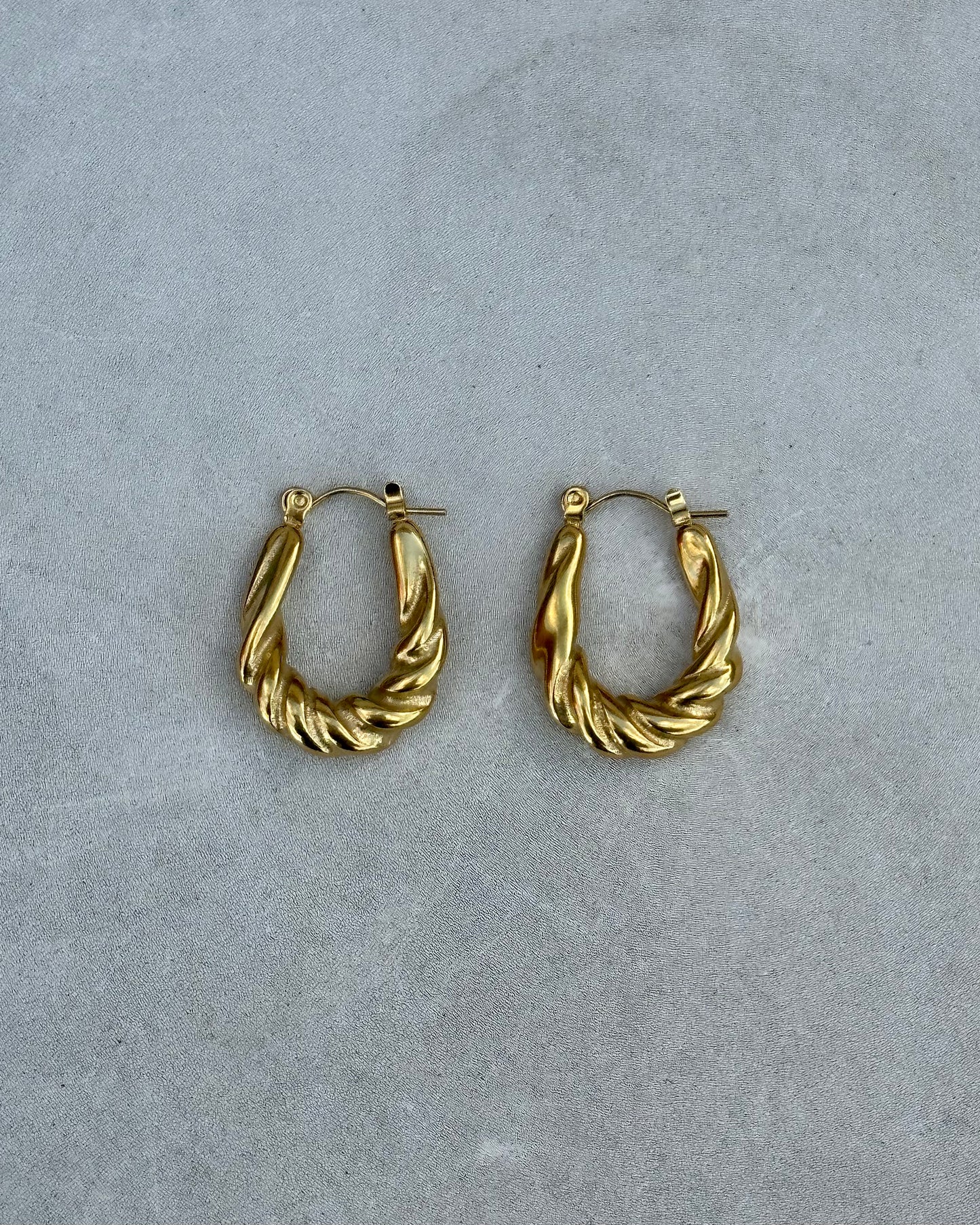 Gold Teddy Earrings