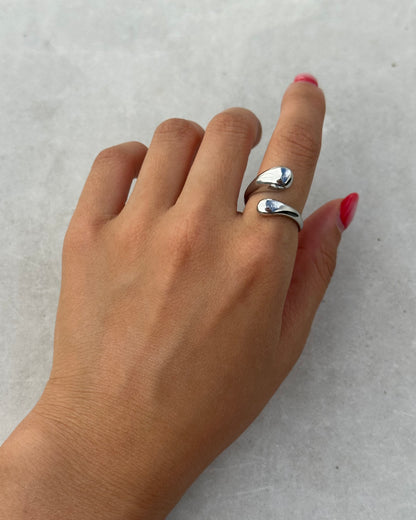 Silver Huggie Ring