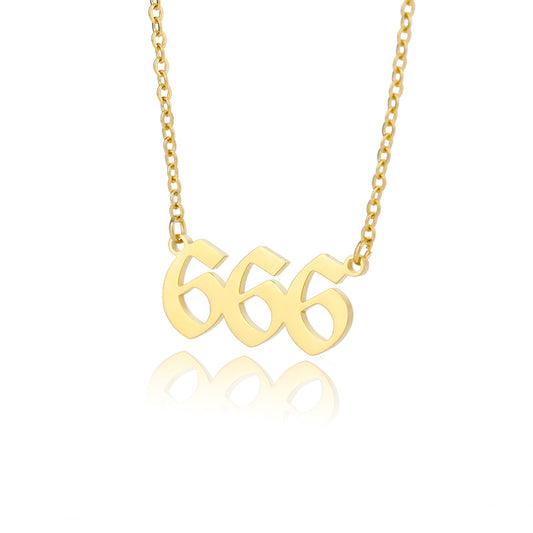 666 Angel Number Necklace (Reflect)