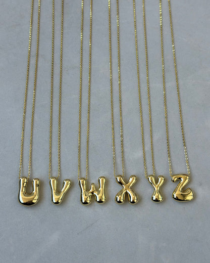 3D Initial Necklace