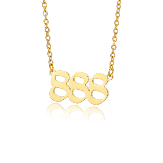 888 Angel Number Necklace (Balance)