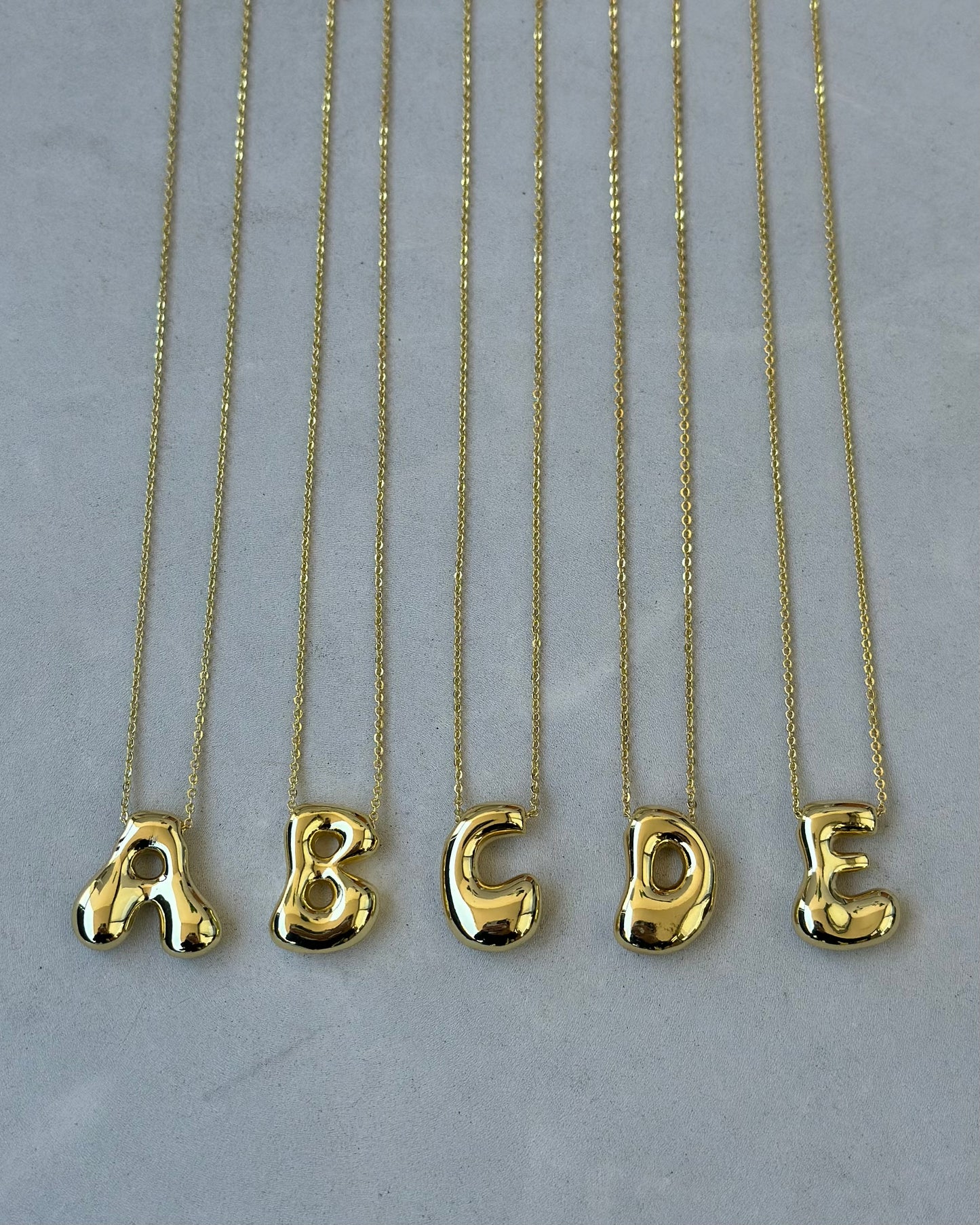 3D Initial Necklace