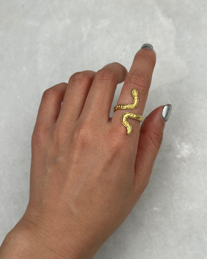 Gold Viper Ring