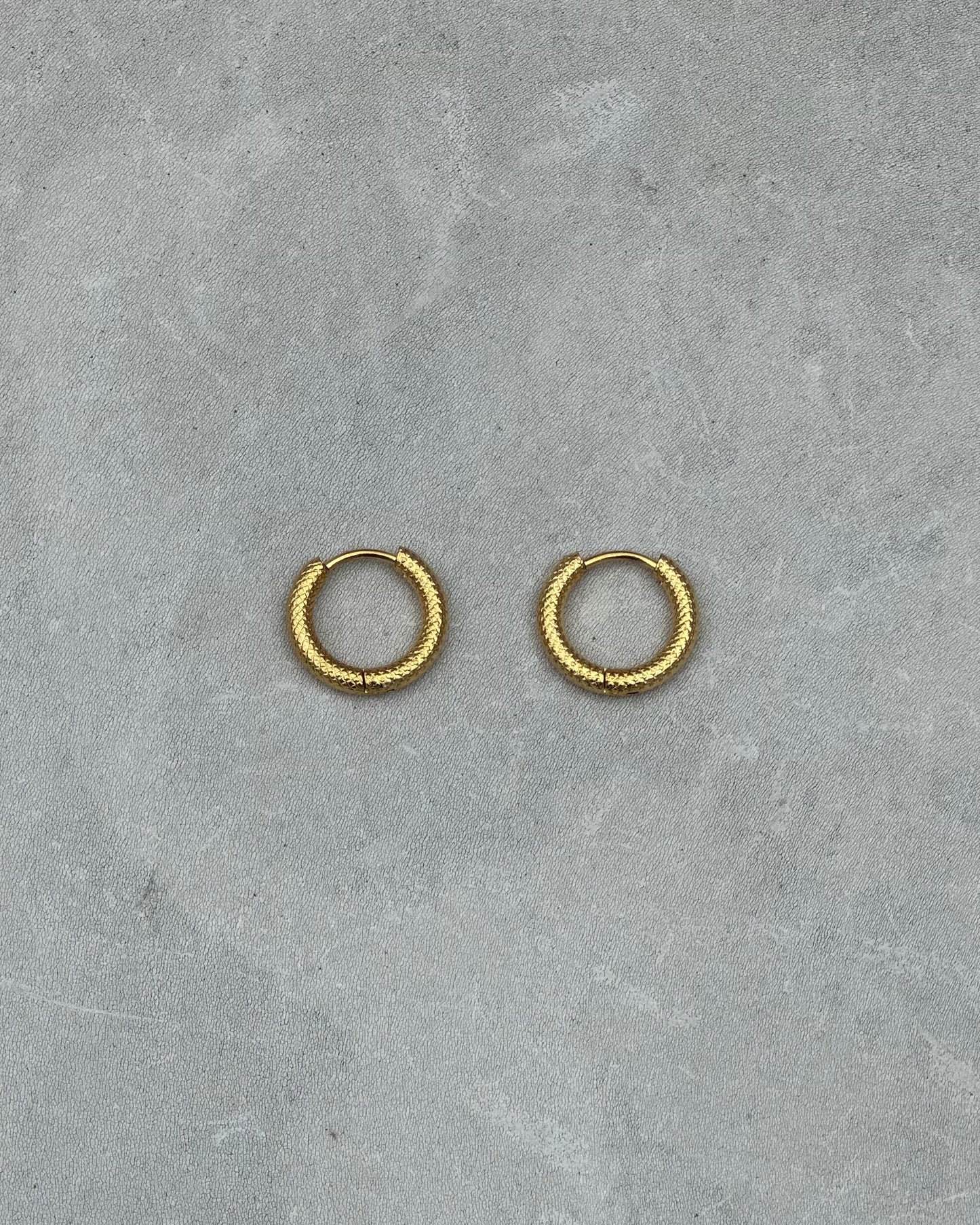 Gold Serpent Earrings