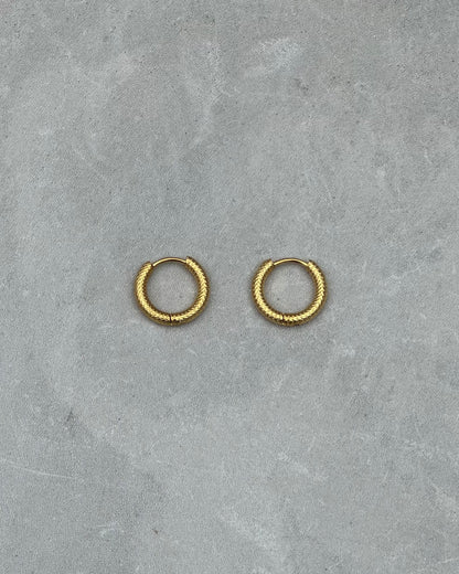 Gold Serpent Earrings