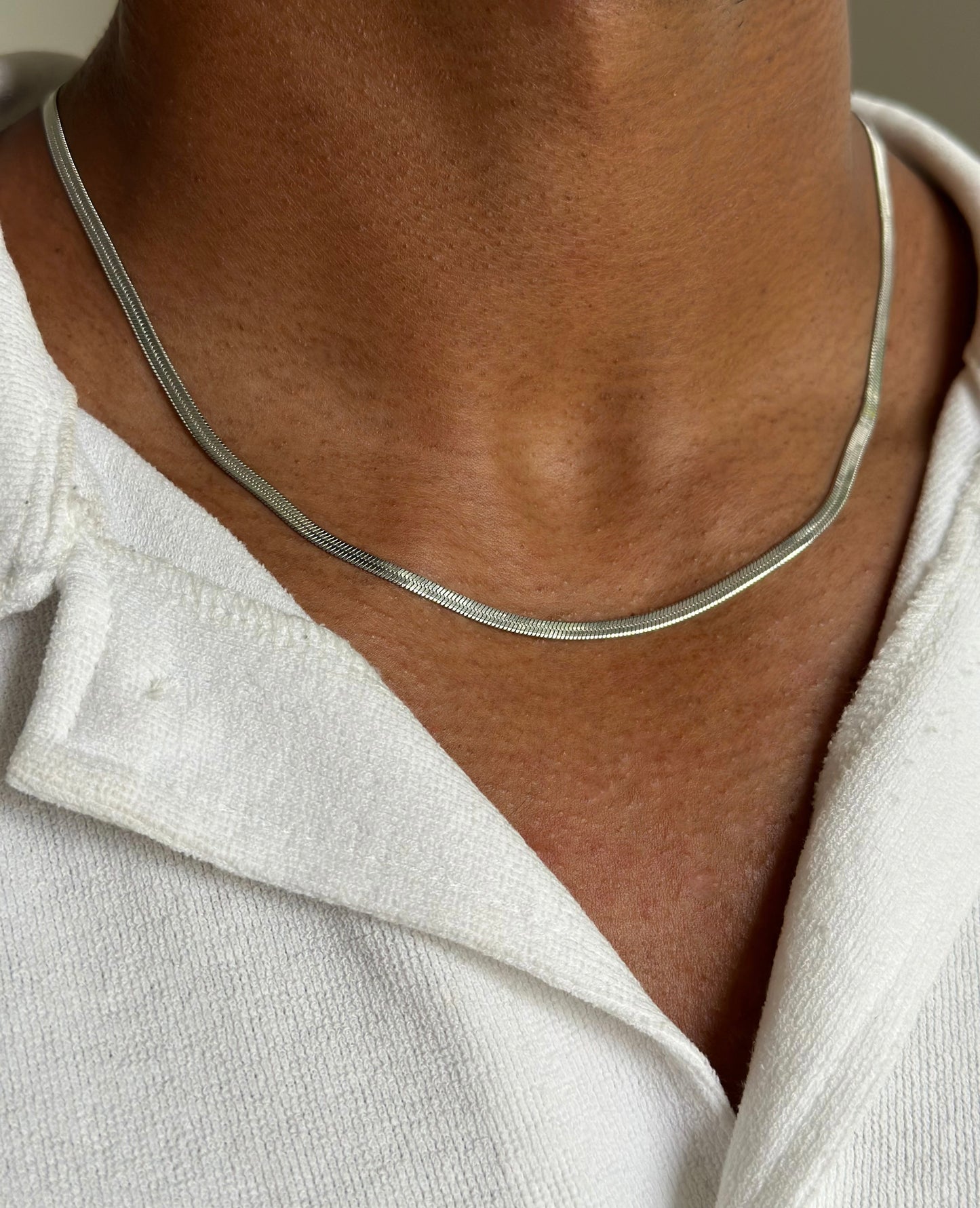 Silver Snake Chain Necklace