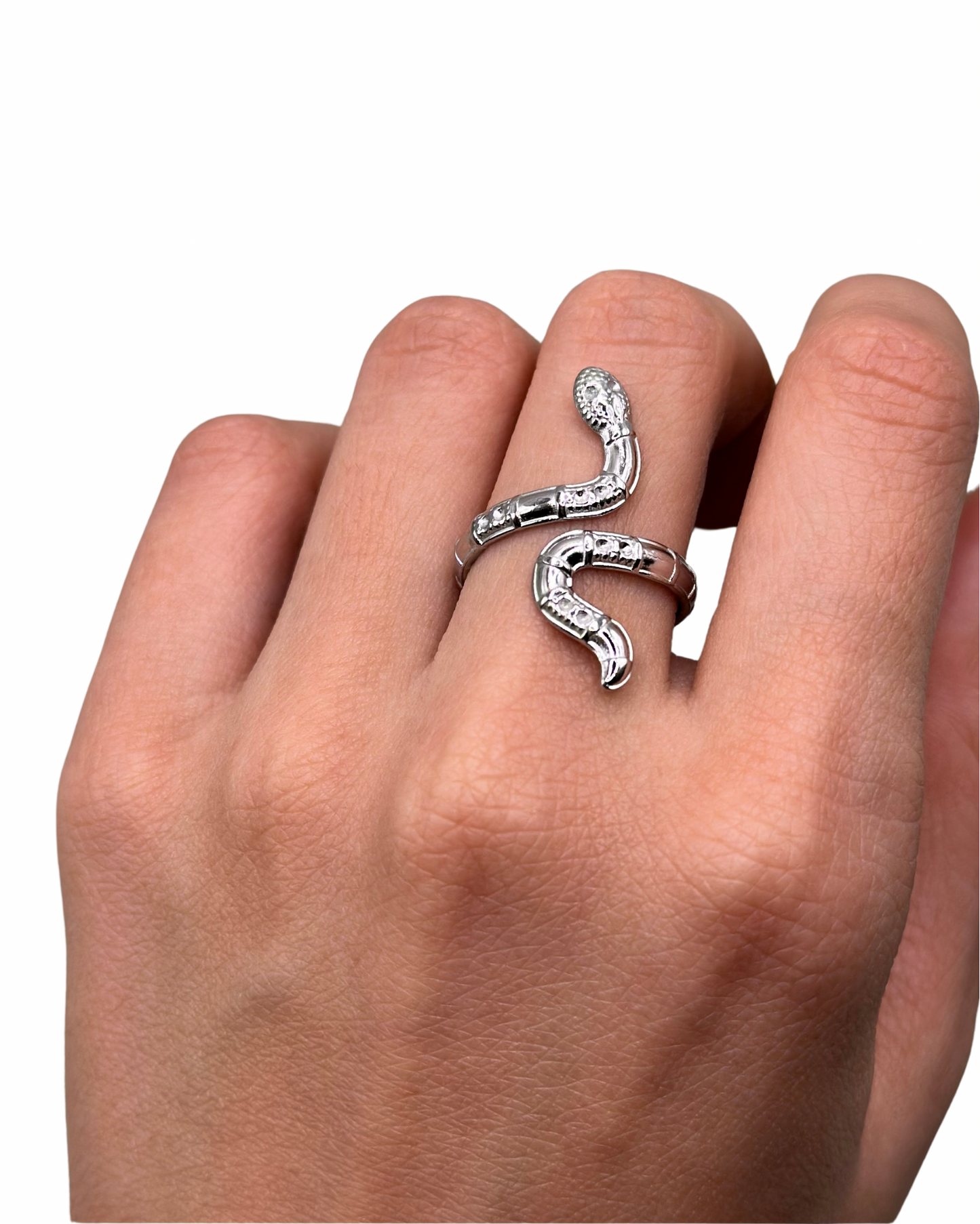 Silver Viper Ring