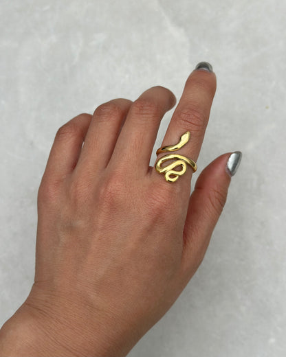 Gold Boa Ring