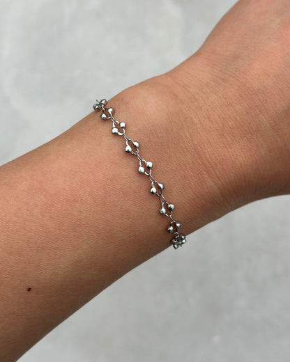 Silver Fleur Bracelet