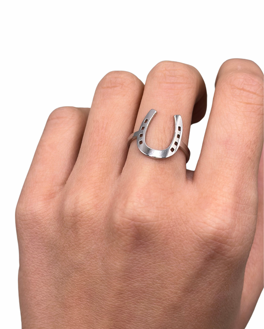 Silver Horseshoe Ring