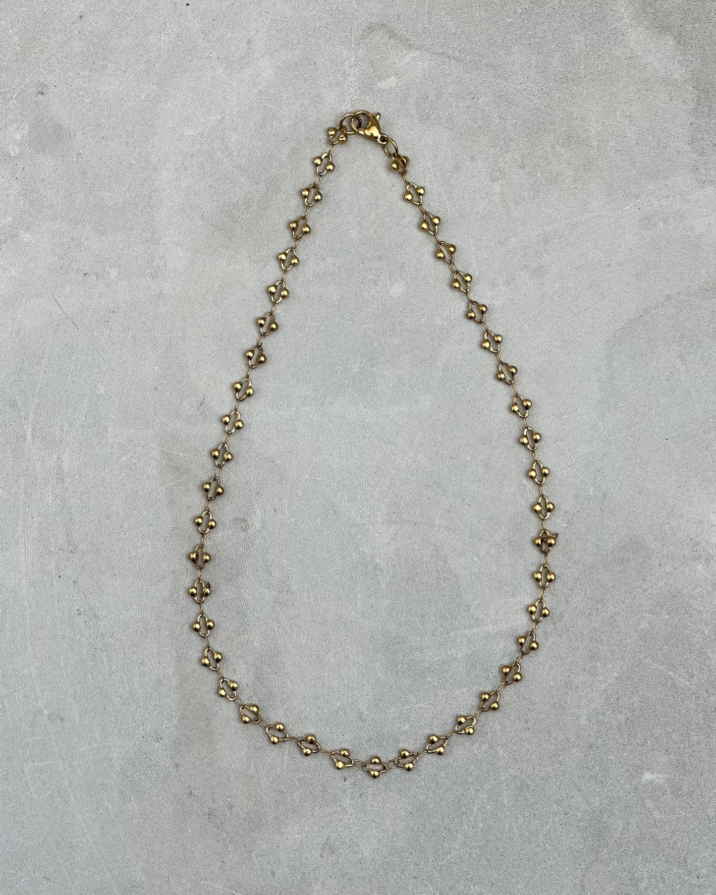 Gold Fleur Necklace