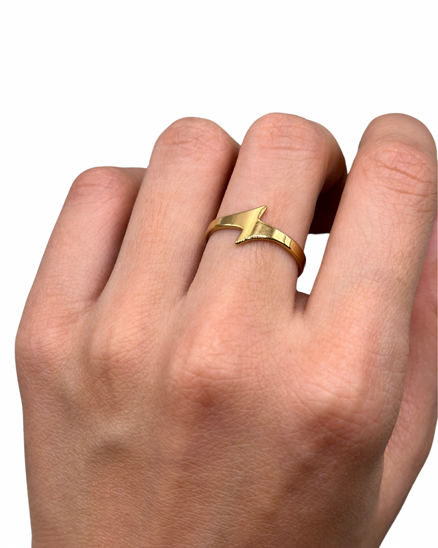 Gold Bolt Ring