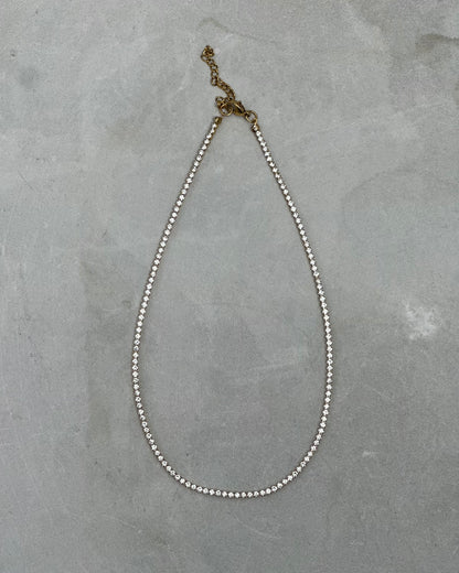 Gold Tennis Necklace