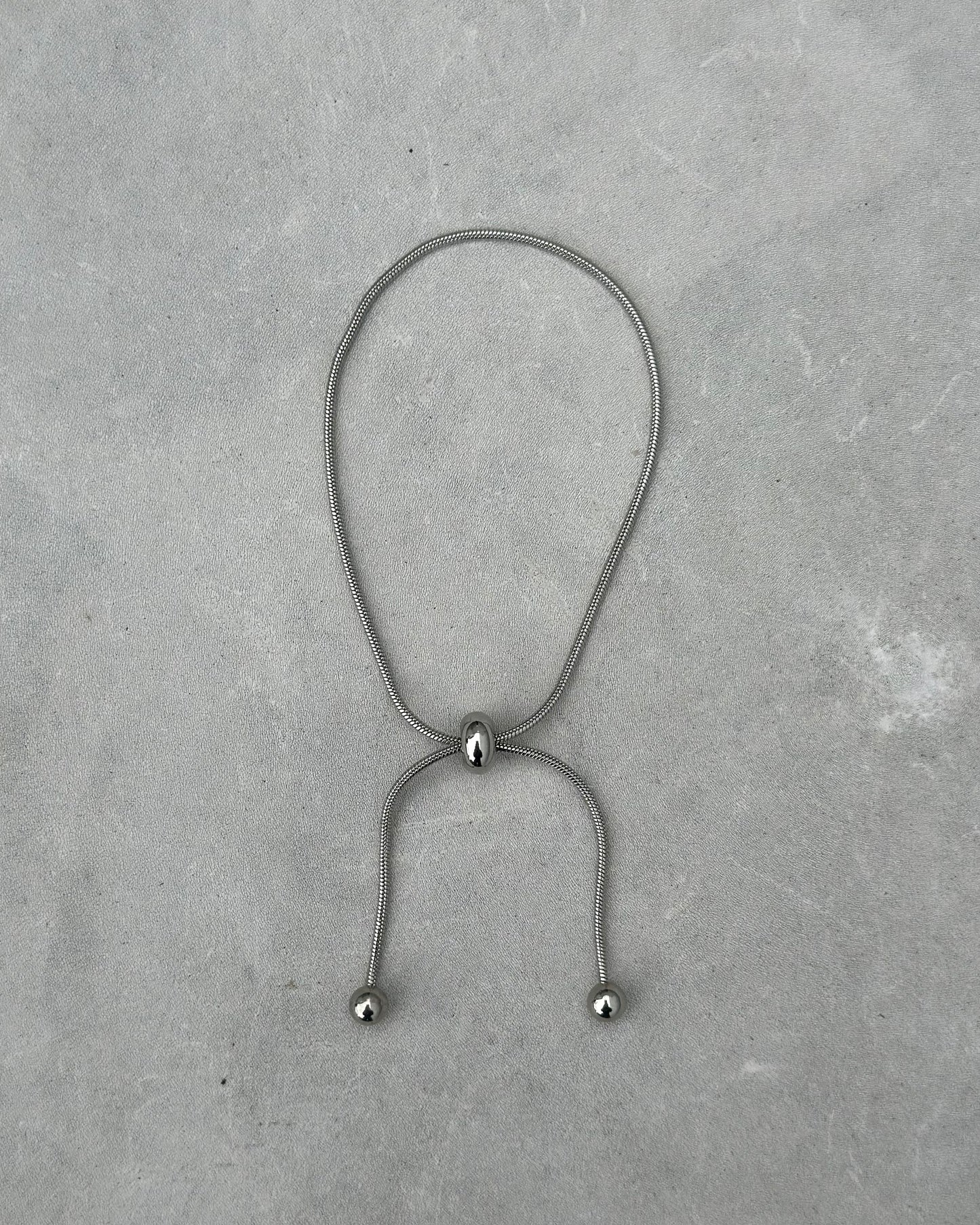 Silver Bolo Tie Bracelet