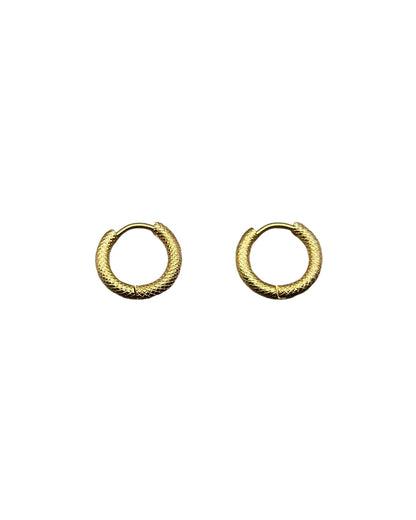 Gold Serpent Earrings