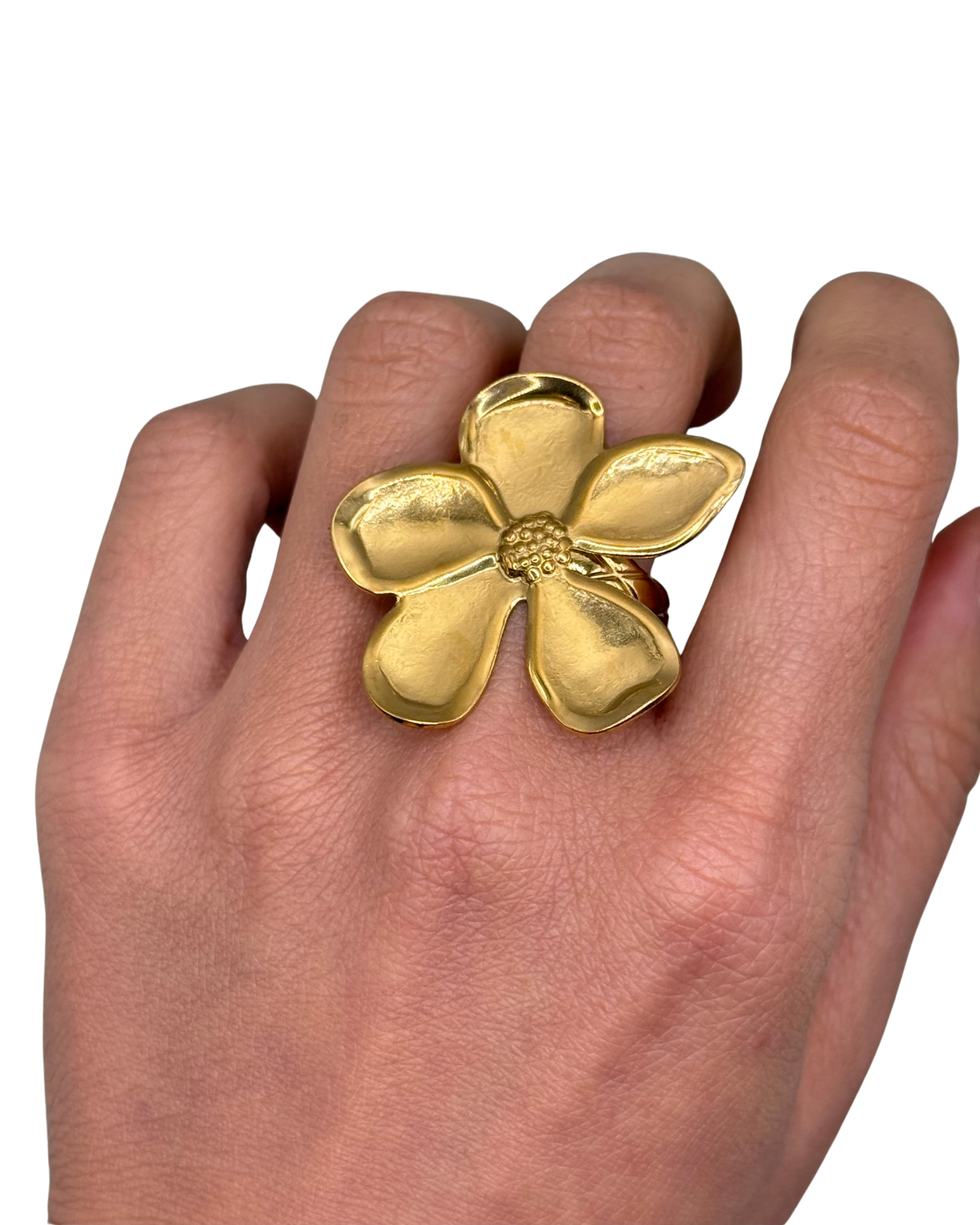 Gold Magnolia Ring