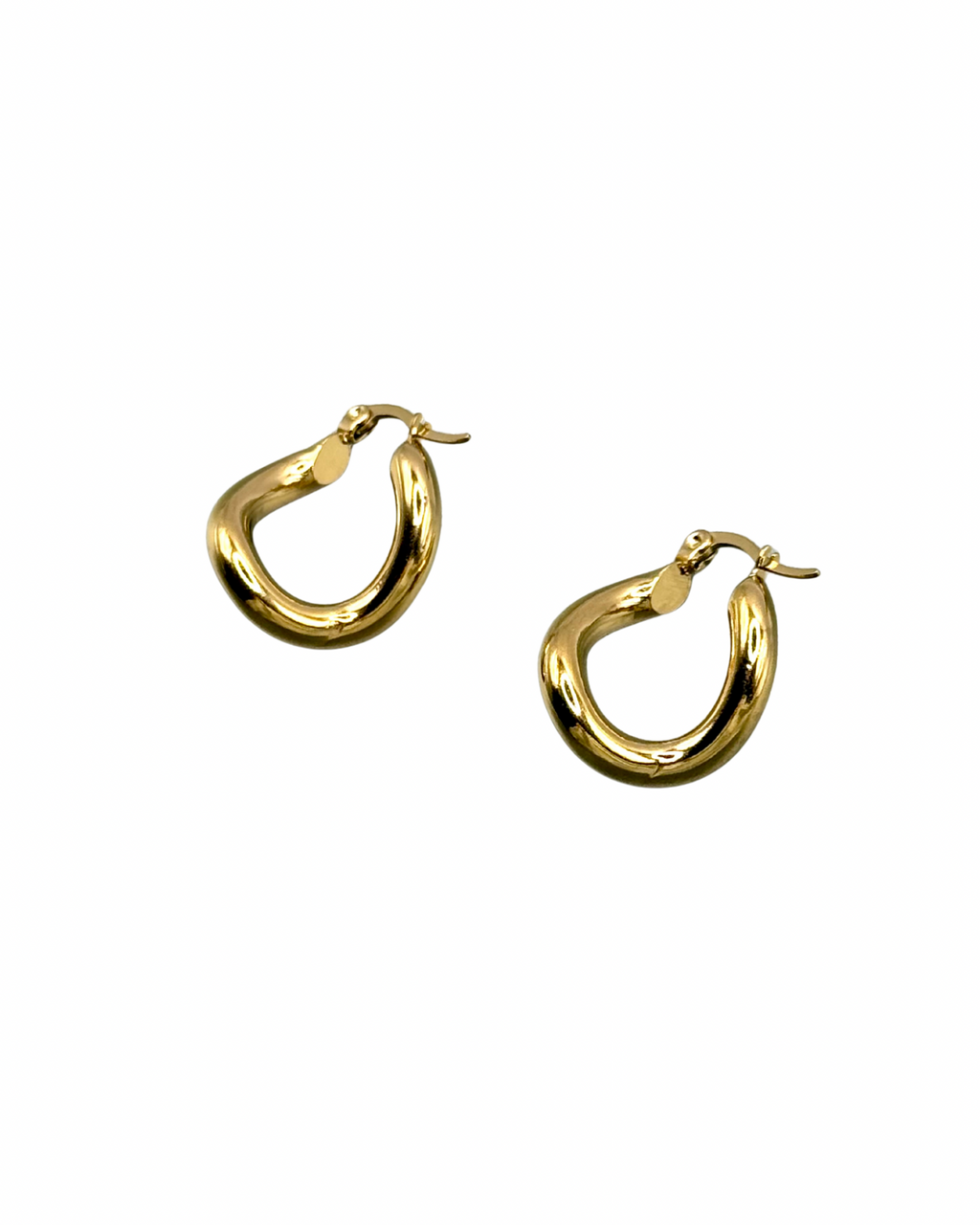 Gold Curve Earrings