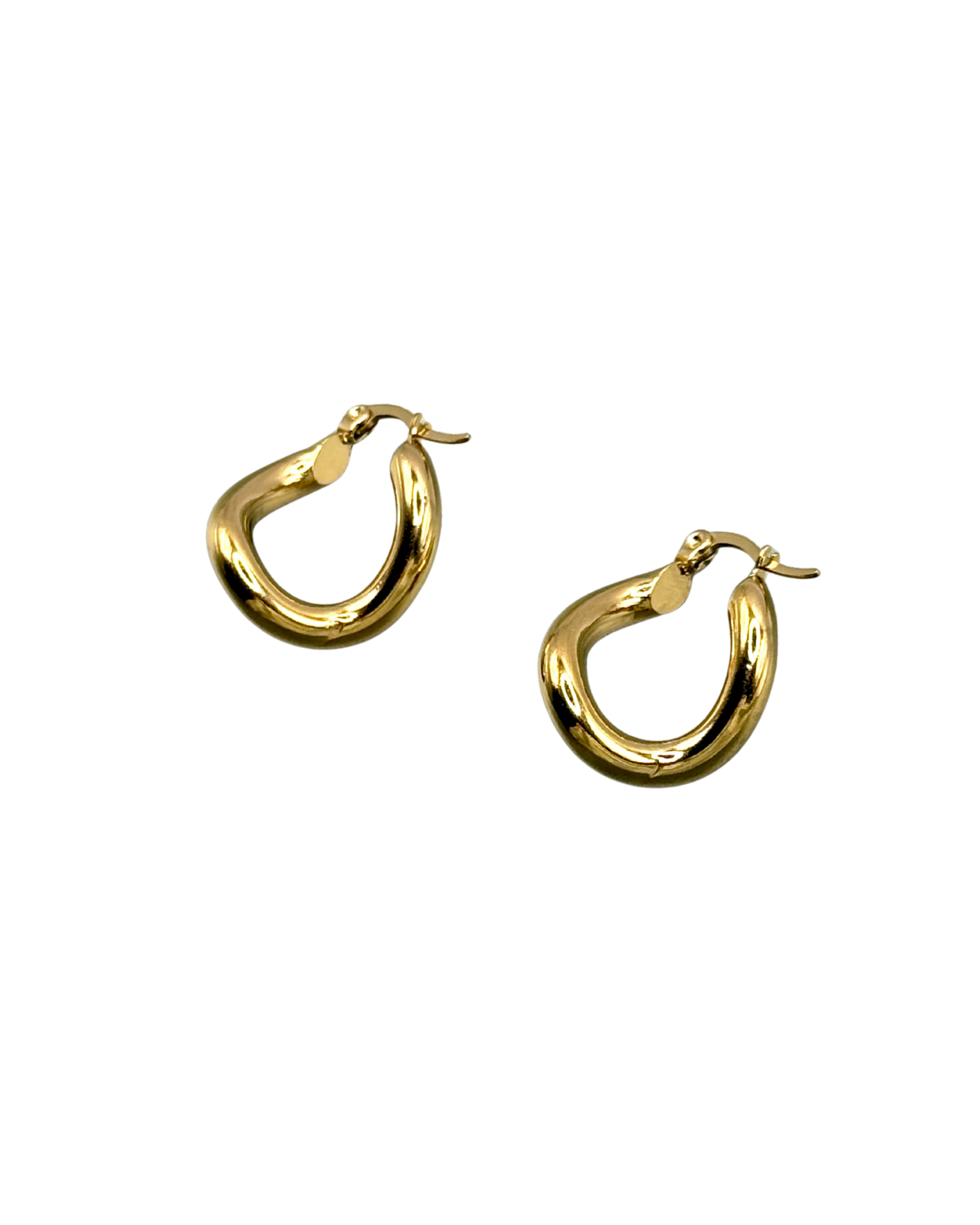 Gold Curve Earrings