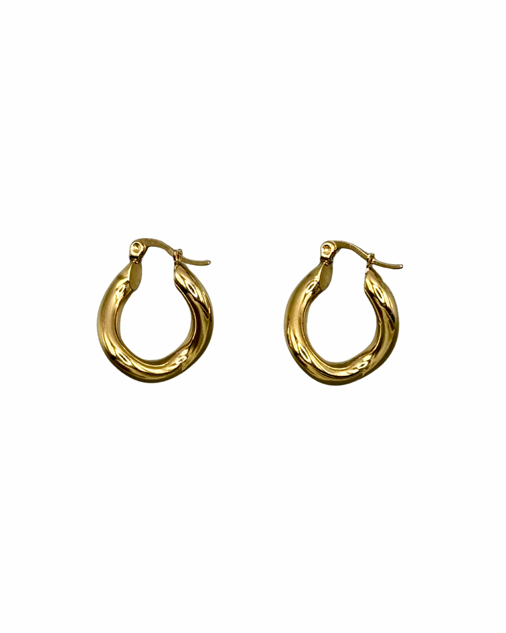 Gold Curve Earrings