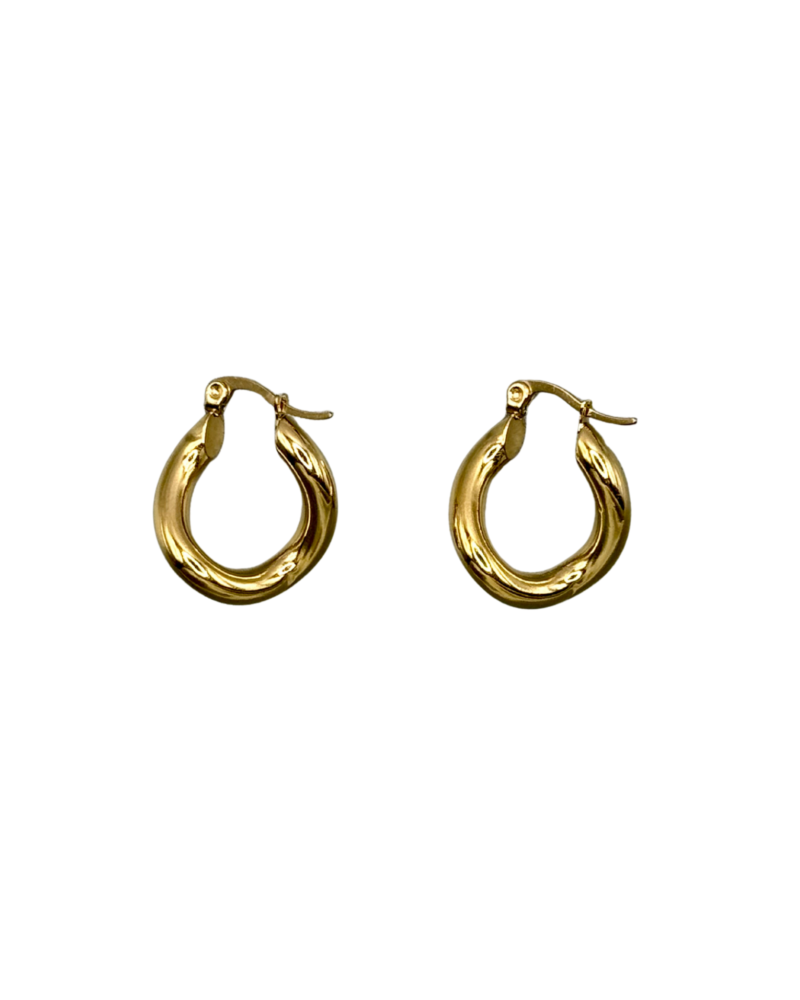 Gold Curve Earrings
