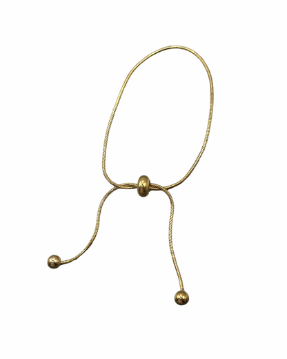 Gold Bolo Tie Bracelet