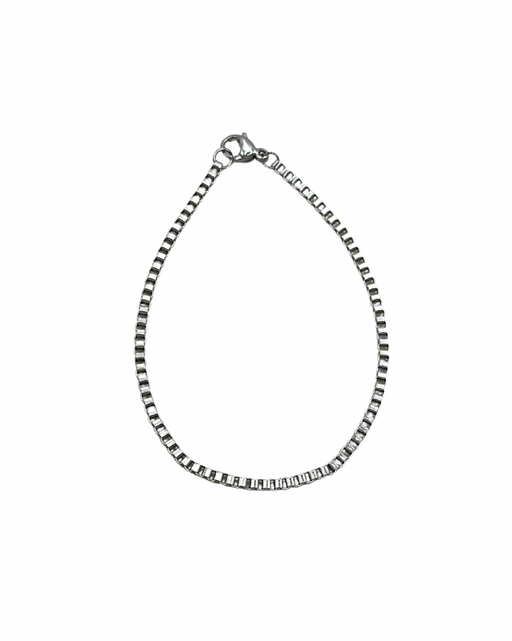 Silver Box Chain Bracelet