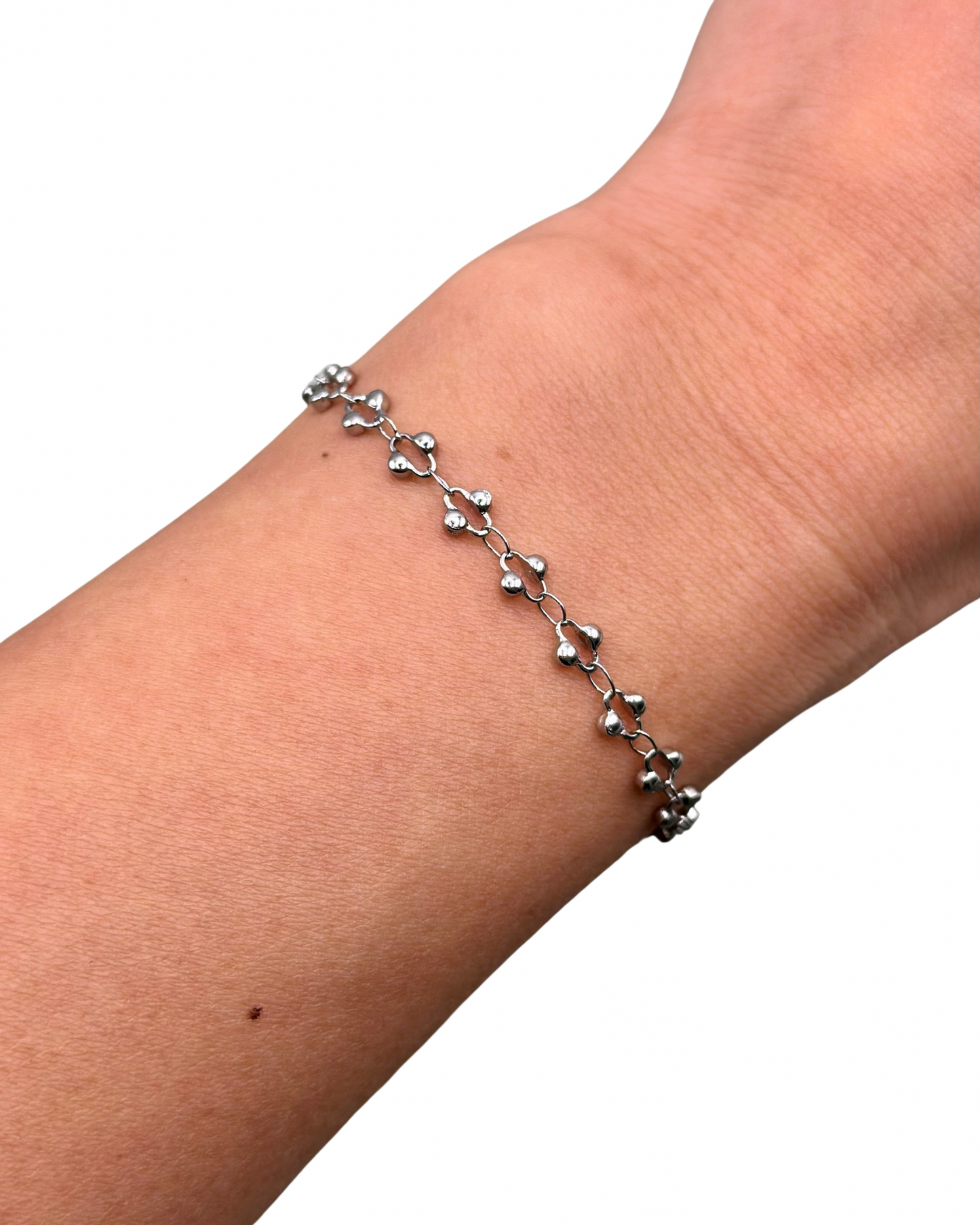 Silver Fleur Bracelet