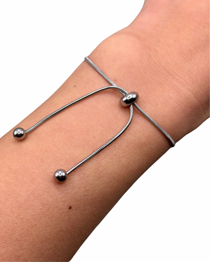 Silver Bolo Tie Bracelet