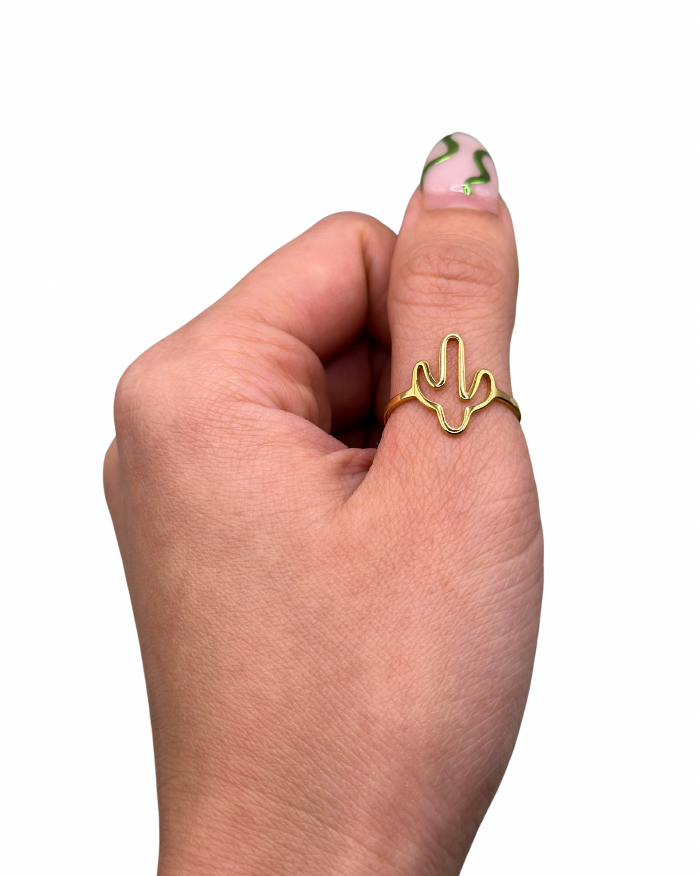 Gold Cactus Ring