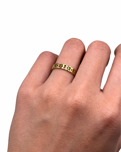 Gold Chain Ring