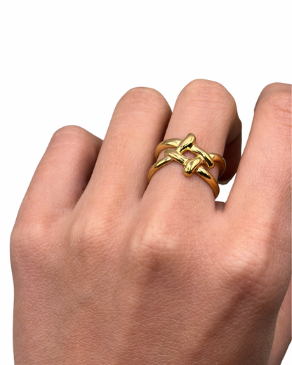 Gold Sakura Ring