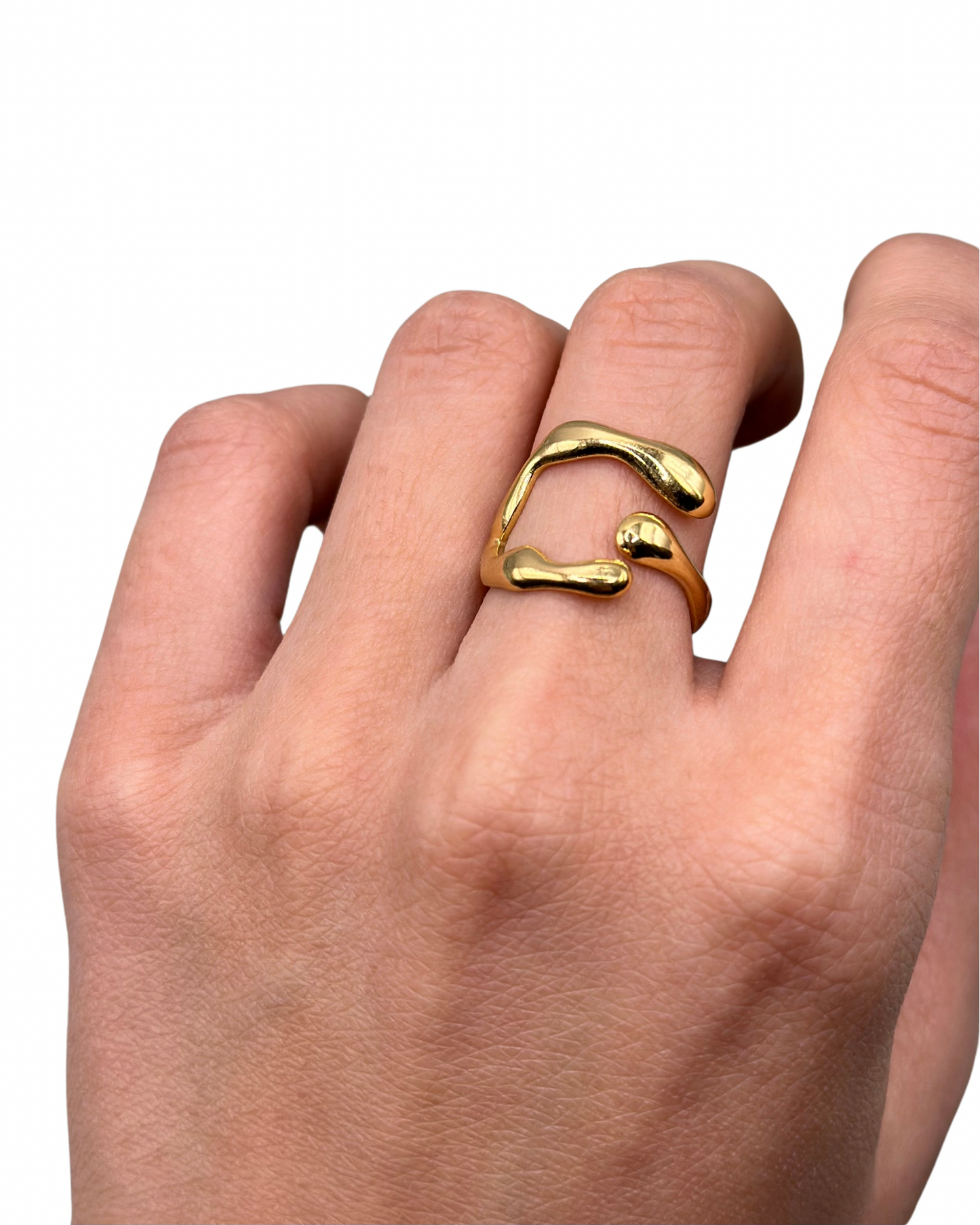 Gold Molten Ring