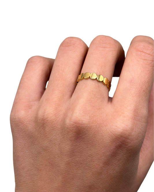 Gold Disc Ring