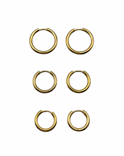 Staple Gold Hoops