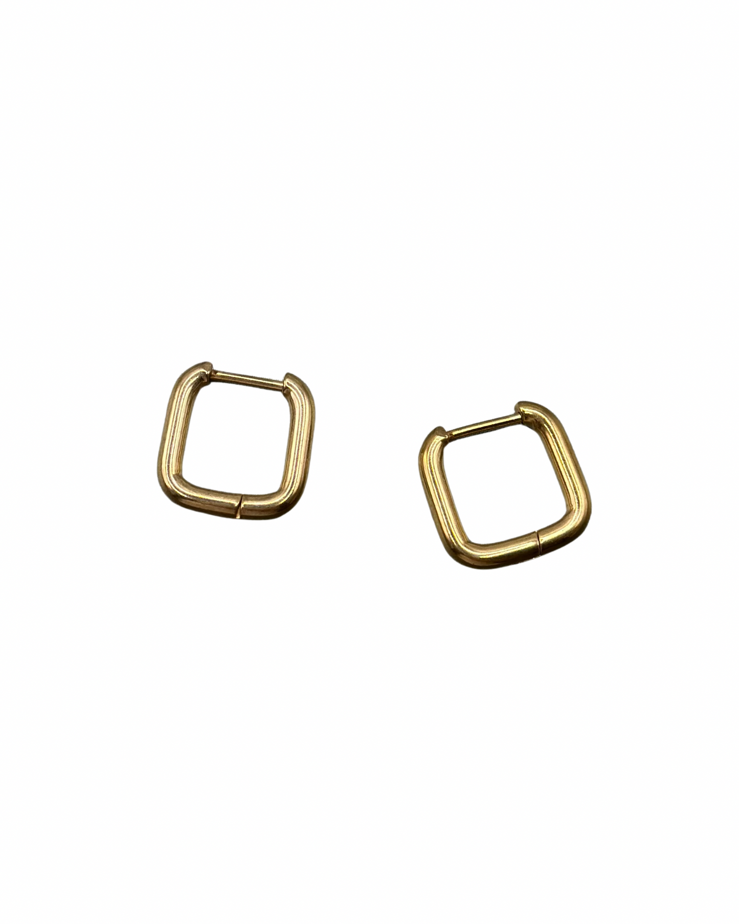 Gold Square Earrings