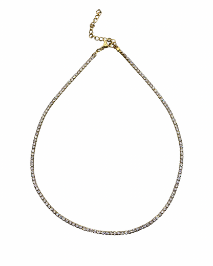 Gold Tennis Necklace