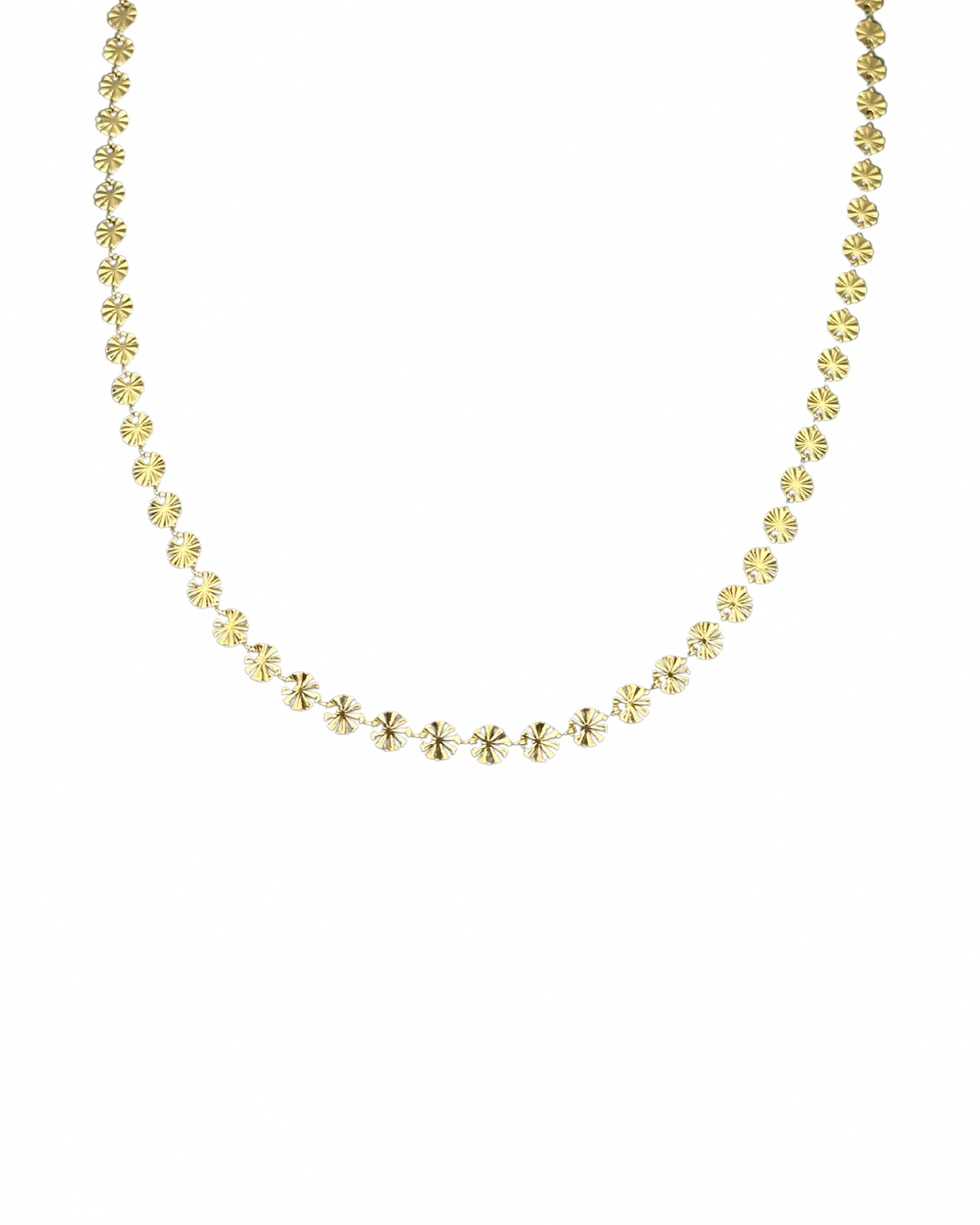 Gold Disc Necklace