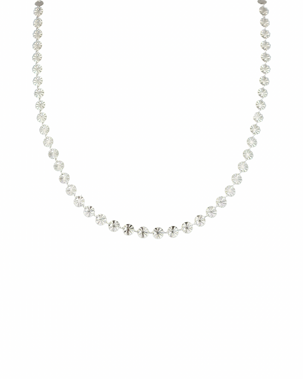 Silver Disc Necklace